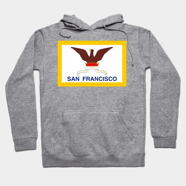 Flag of San Francisco, California Hoodie by brigadeiro